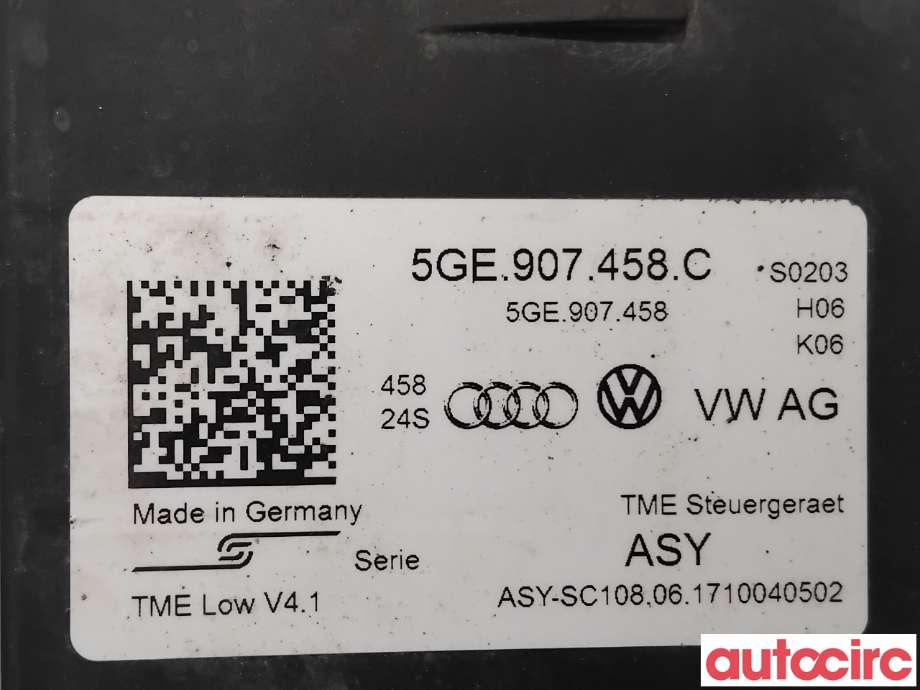Styreenhet diverse til VW e-Golf 2017-2020 (Fase 2)  (VOLKSWAGEN|5GE907458C|)