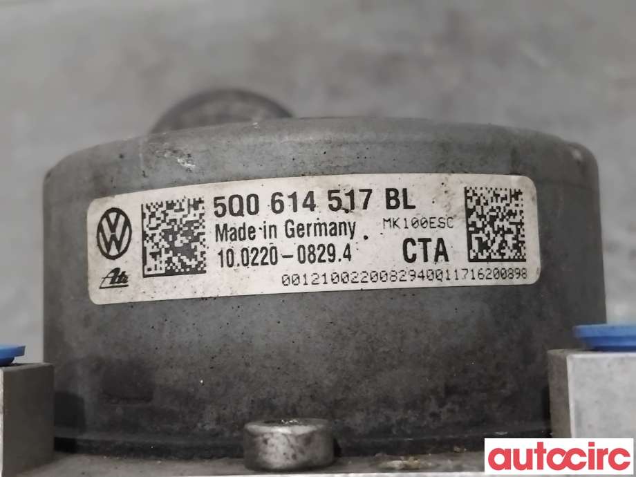 ABS sentral til VW e-Golf 2017-2020 (Fase 2)  (VOLKSWAGEN|5Q0614517DB|100916-03803|5Q0614517BL)