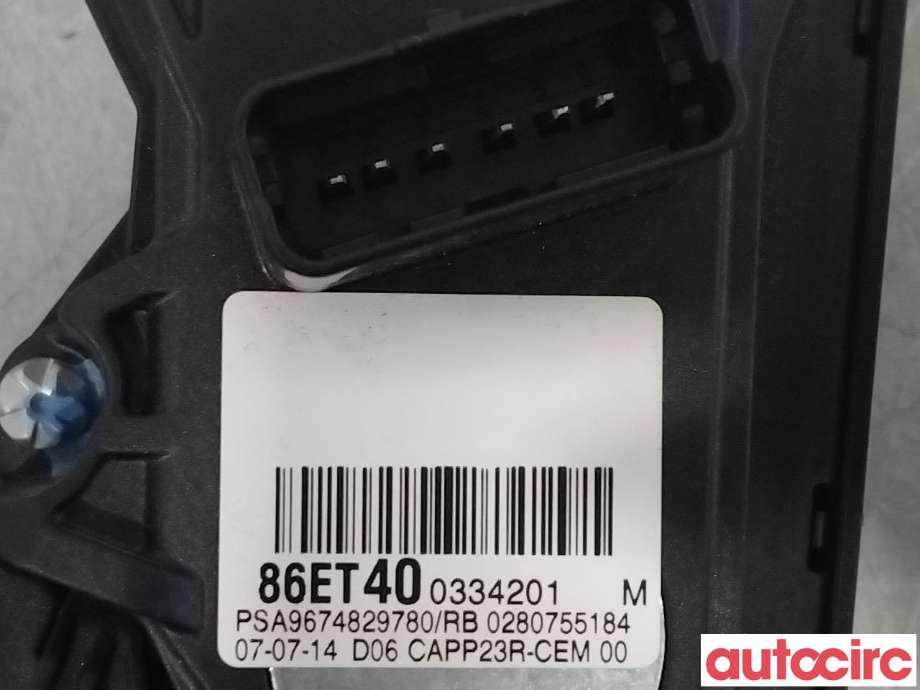 Pedal gass til Citroën C4, Picasso 2013-2018 (Type II)  (CITROEN|9838028180|9674829780)