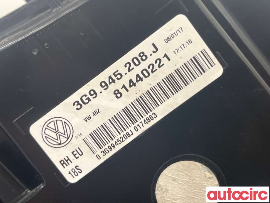 Baklykt høyre til VW Passat 2015-2019 (Fase 1) (B8) (B8) (VOLKSWAGEN|3G9945208J)