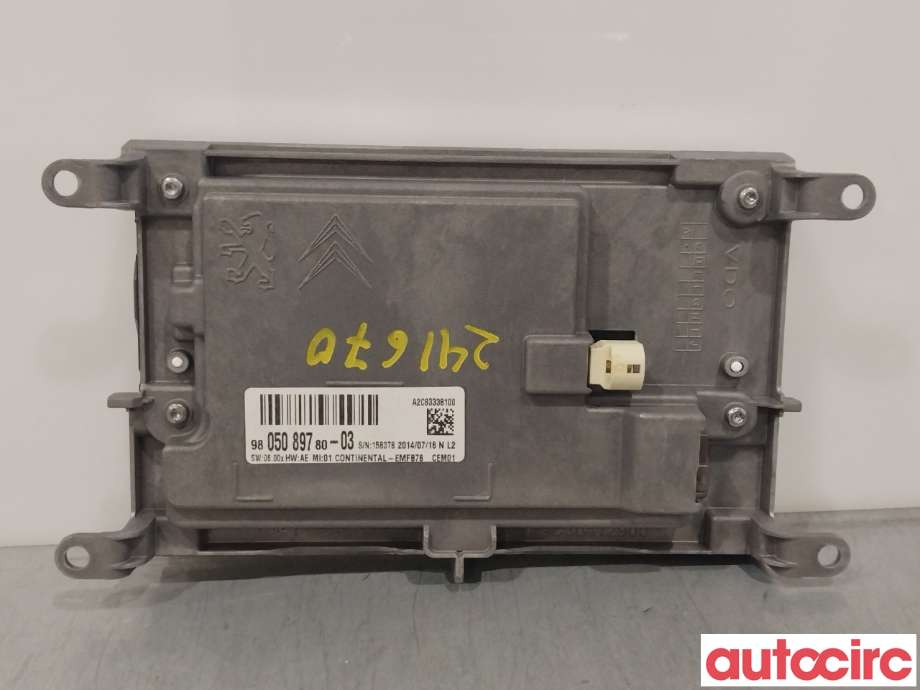 Multimedia display (MCU - Media Controller Unit) til Citroën C4, Picasso 2013-2018 (Type II)  (CITROEN|9812720580|9805089780)