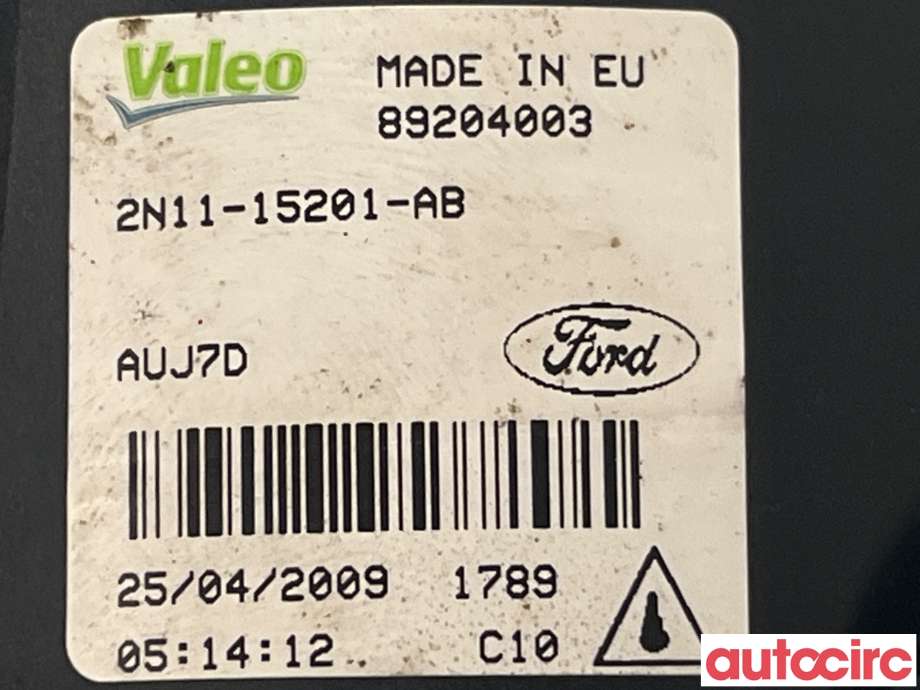 Tåkelykt venstre foran til Ford Focus 2008-2010 (Type II, Fase 2)  (FORD|1209177)