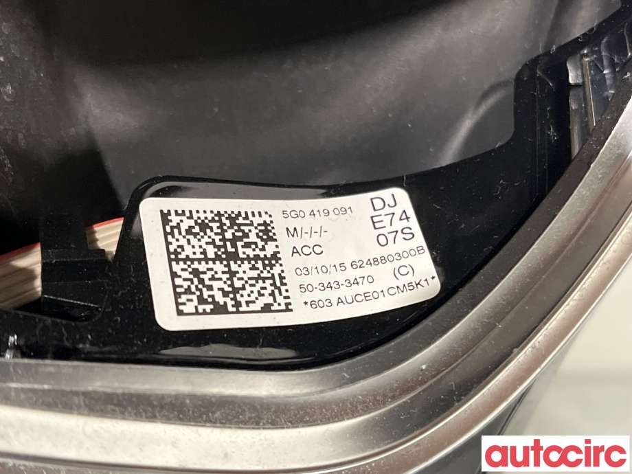 Ratt til VW e-Golf 2014-2017 (Fase 1)  (VOLKSWAGEN|5G0419091GB||5G0419091)