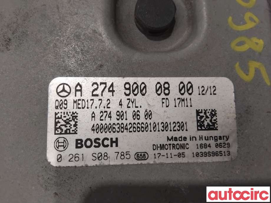 Styreenhet motor til Mercedes GLC 2015-2022 (X253) (X253) (MERCEDES|A2749000800|0261S08785|A2749002900)