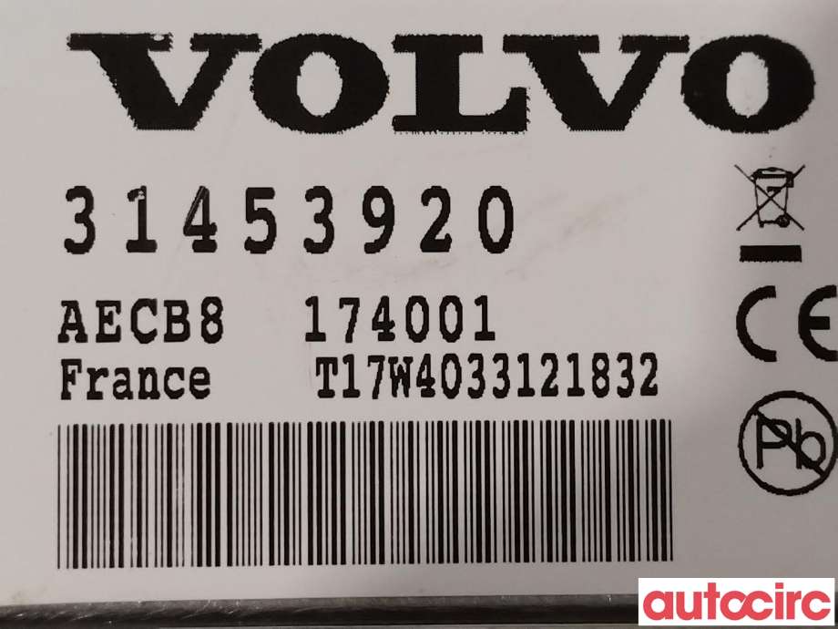 Diverse deler til Volvo V60/V60 CC 2013-2018 (Type I, Fase 2)  (VOLVO|31453920|)