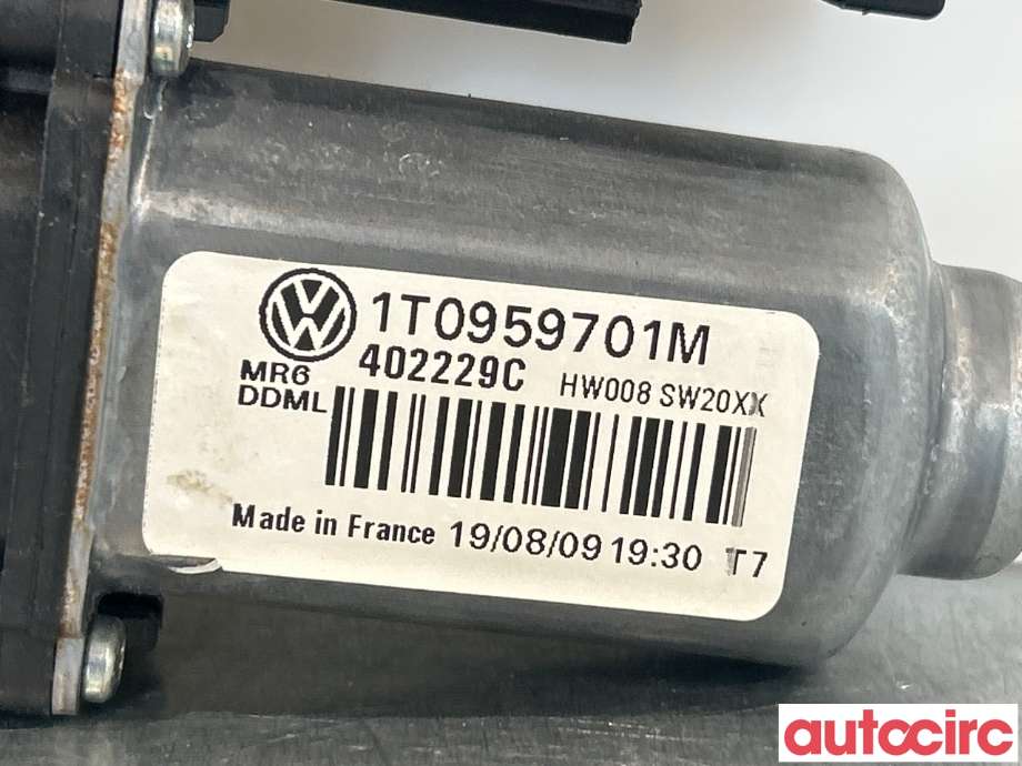 Ruteheis venstre foran til VW Touran 2007-2010 (Type I, Fase 2)  (VOLKSWAGEN|1T0959701AF|1T0959701M)