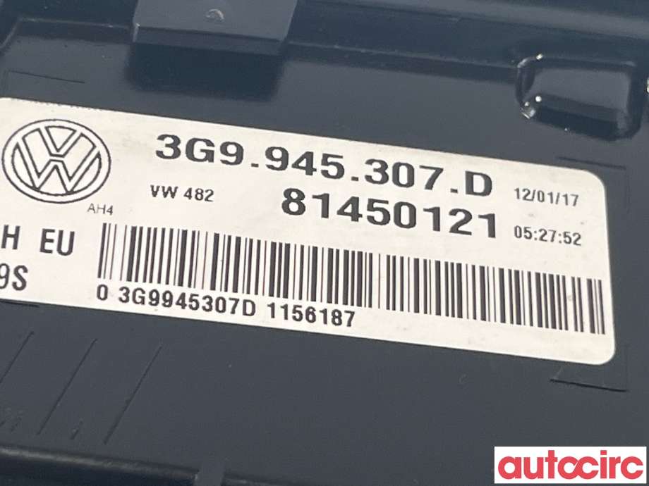 Baklykt venstre indre til VW Passat 2015-2019 (Fase 1) (B8) (B8) (VOLKSWAGEN|3G9945307D)