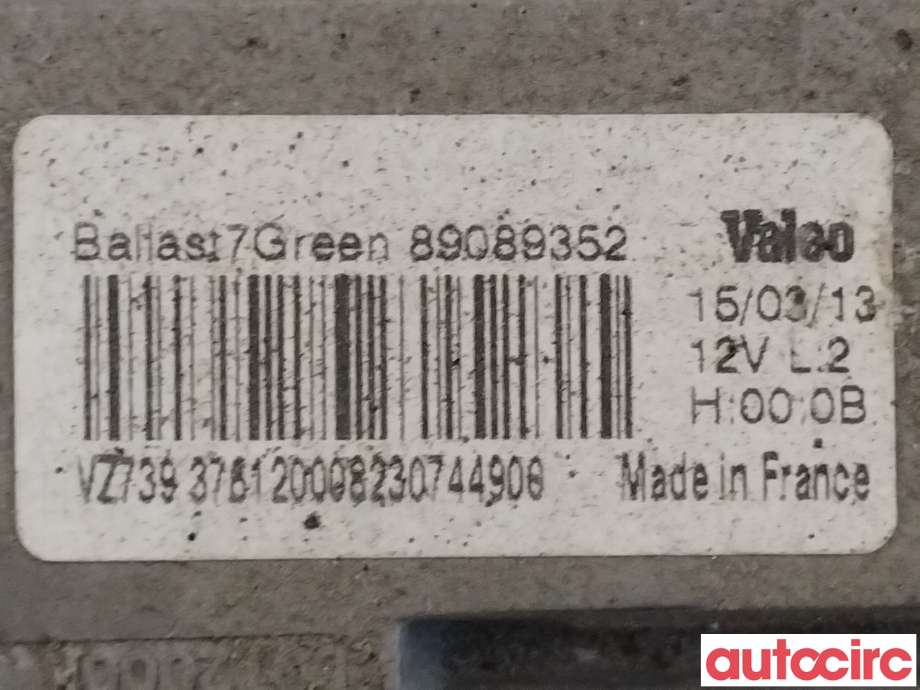 Styreenhet xenon/ballast til Volvo V60 2010-2013 (Type I, Fase 1)  (VOLVO|31297941|89089352|)