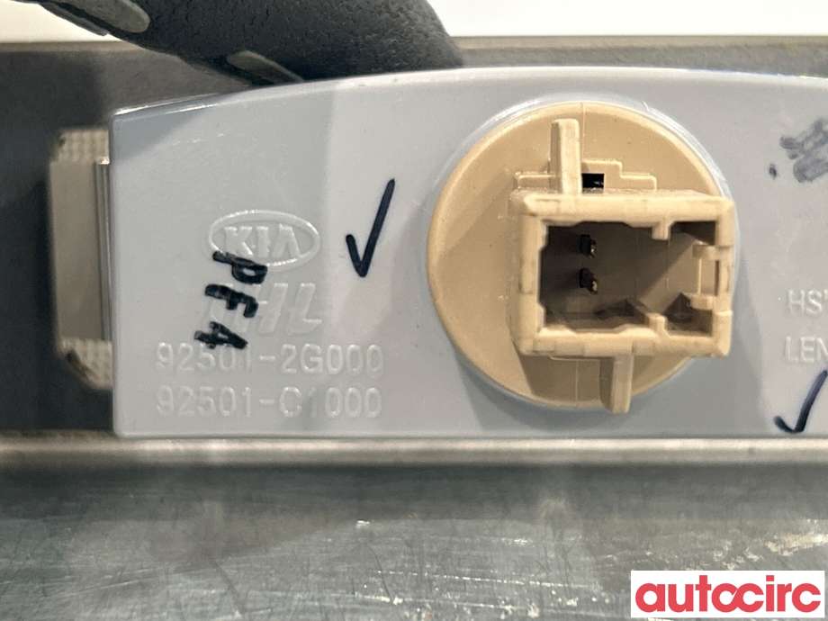 Skiltlys til Kia e-Soul 2019-->> (Type III)  (KIA|92501D9000||92501-2G000)