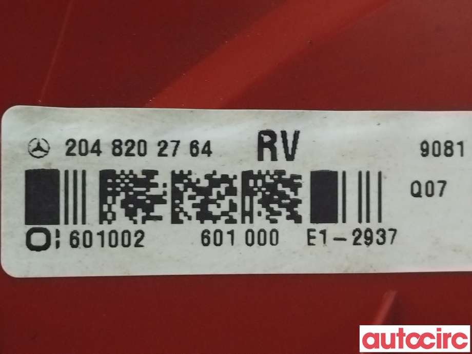 Baklykt høyre til Mercedes C-Klasse 2011-2014 (Fase 2) (W204) (W204) (MERCEDES|A2049060503|A2048202764)