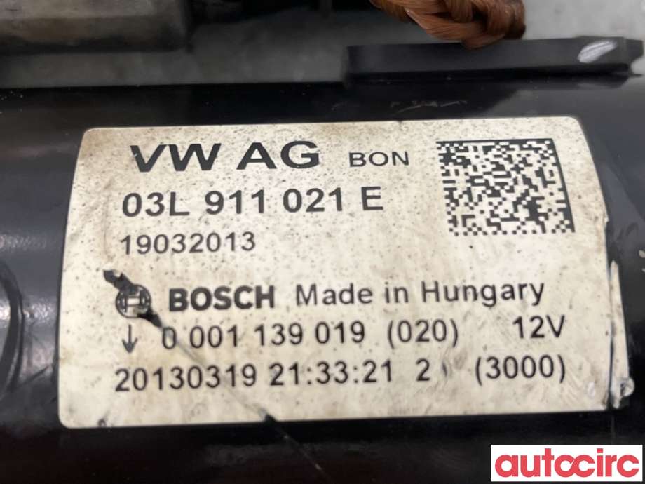 Starter diesel til Audi A5 2007-2016 (Type I)  (AUDI|03L911021EX|0001139019|03L911021GX)