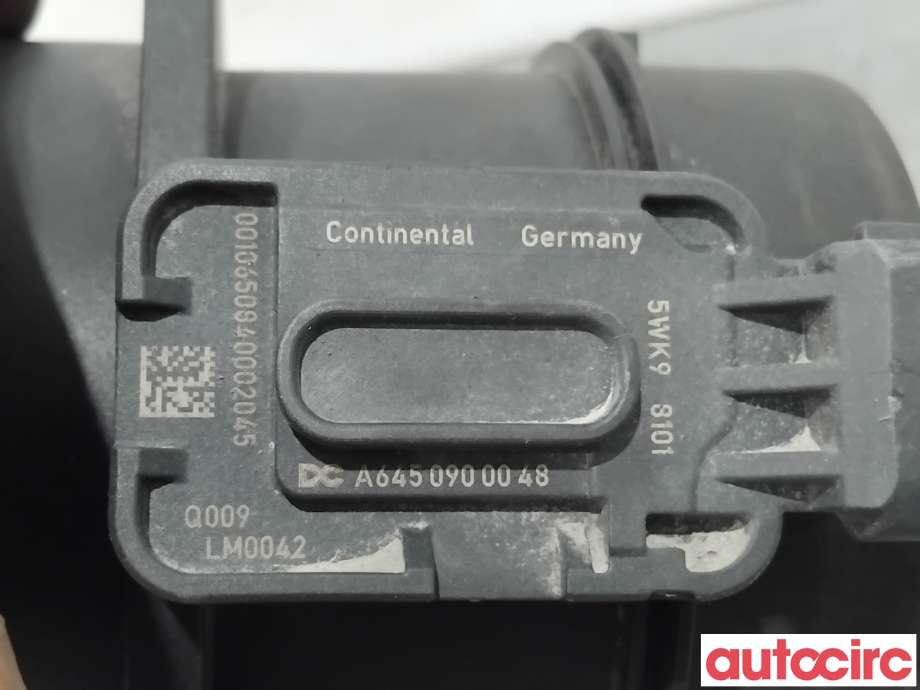 Luftmengde/luftmassemåler til Mercedes GLA 2014-2020 (X156) (X156) (MERCEDES|A6519051200|5WK93101|A6450900048)