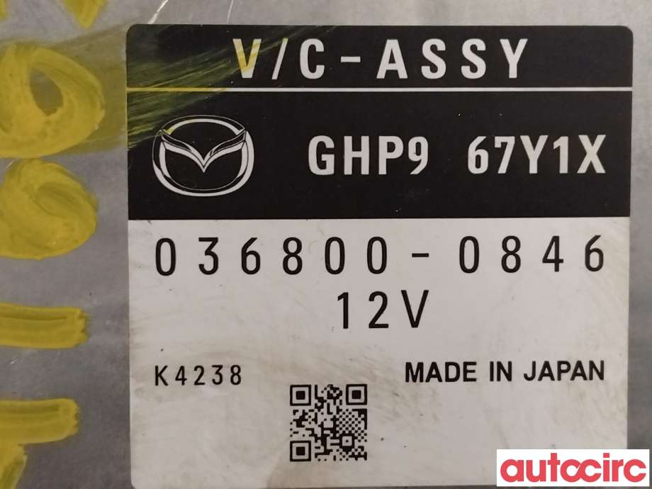 Styreenhet diverse til Mazda 6 2013-2015 (Type III, Fase 1)  (MAZDA|GHP9-67-Y1XL|GHP9-67Y1X)