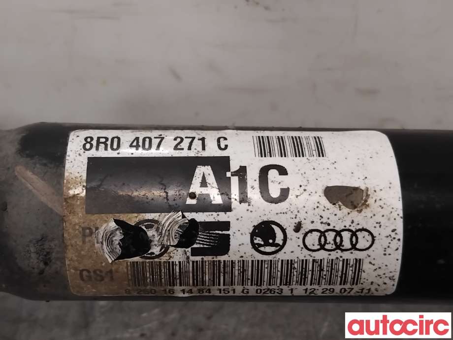Drivaksel venstre foran til Audi A6 2011-2014 (Type IV, Fase 1) (C7) (C7) (AUDI|4G0407271F|A1C|8R0407271C)