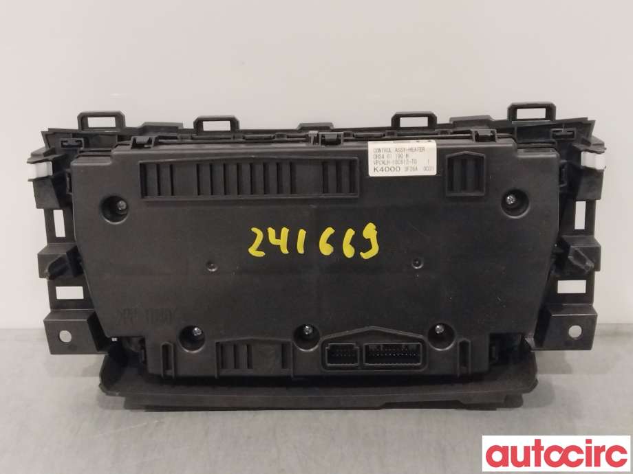 Varmeapparat betjening til Mazda 6 2013-2015 (Type III, Fase 1)  (MAZDA|GHS4-61-190K|GHS4-61-190H)