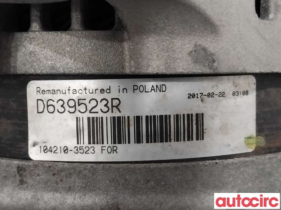 Dynamo til Ford Focus 2008-2010 (Type II, Fase 2)  (FORD|1708322|D639523R|1748630)