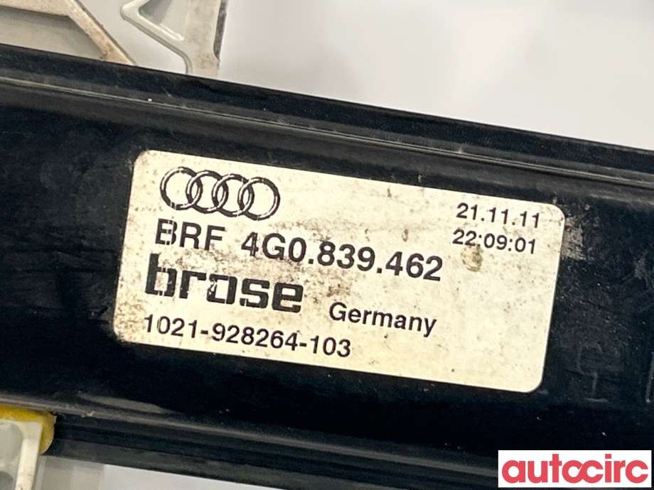 Ruteheis høyre bak til Audi A6 2011-2014 (Type IV, Fase 1) (C7) (C7) (AUDI|4G0839462)