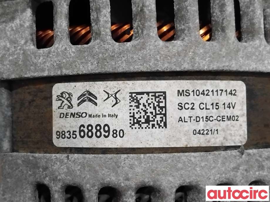 Dynamo til Citroën C4, Spacetourer 2019-->>  (CITROEN|1675454280|MS1042117142|9835688980)