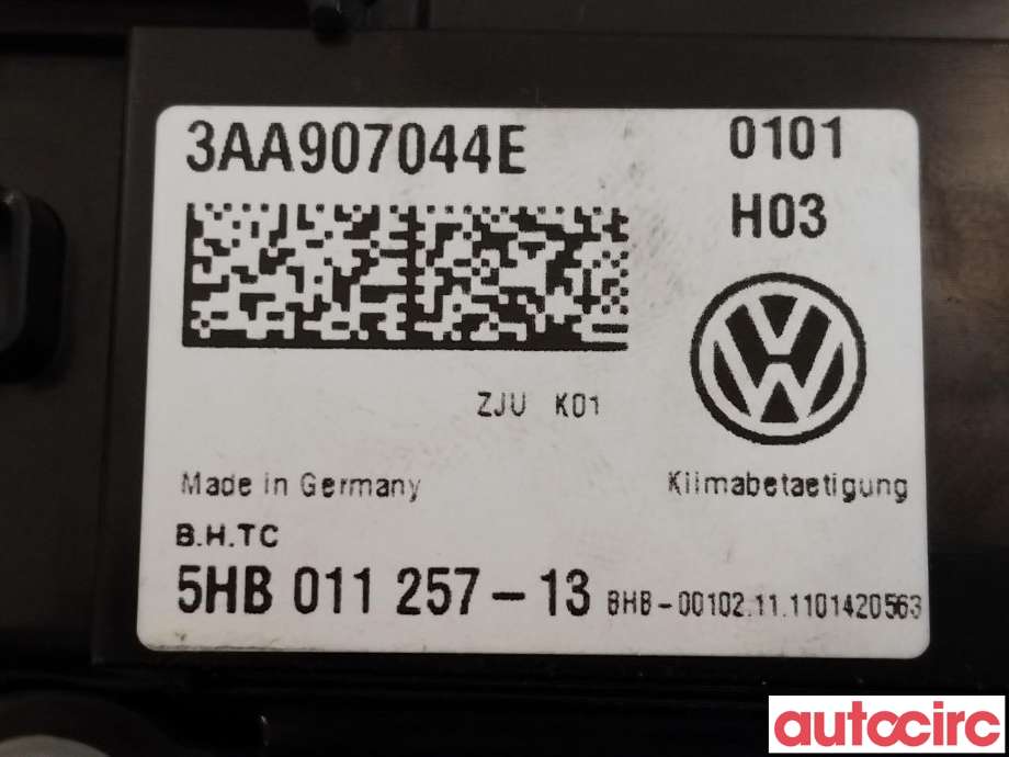 Varmeapparat betjening til VW Passat 2011-2015 (B7) (B7) (VOLKSWAGEN|3AA907044BD||3AA907044CM)