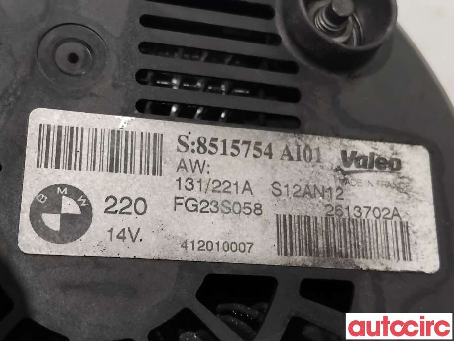 Dynamo til BMW 5-Serie 2010-2017 (F10/F11) (F10/F11) (BMW|12318515754|FG23S058|8515754)