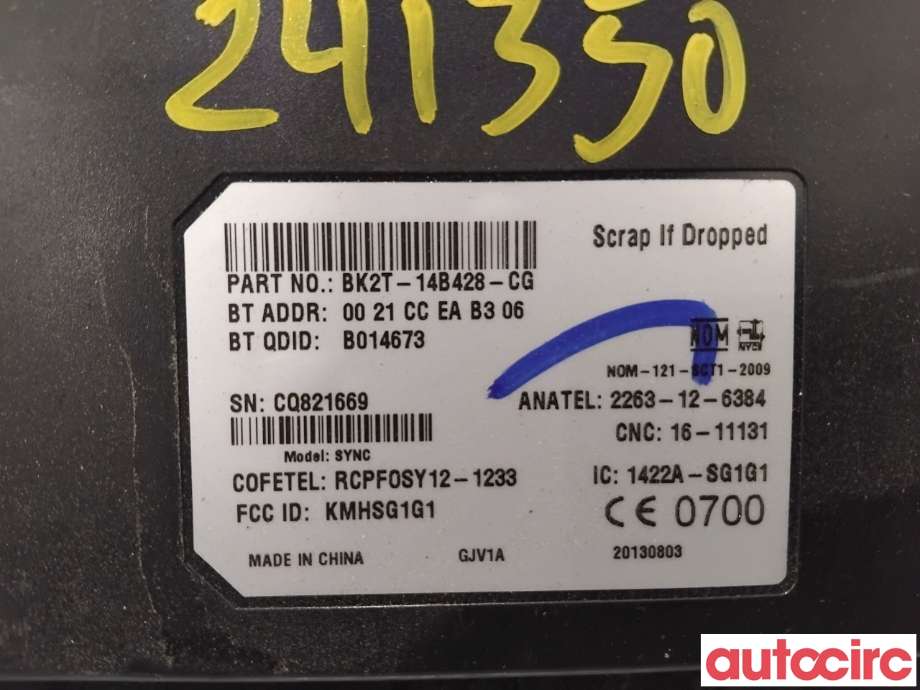 Styreenhet diverse til Ford Transit Custom 2013-2023 (Type I)  (FORD|2016490||BK2T-14B428-CG)