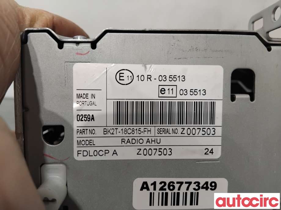 Bilstereo til Ford Transit Custom 2013-2023 (Type I)  (FORD|1856711||BK2T-18C815-FH)
