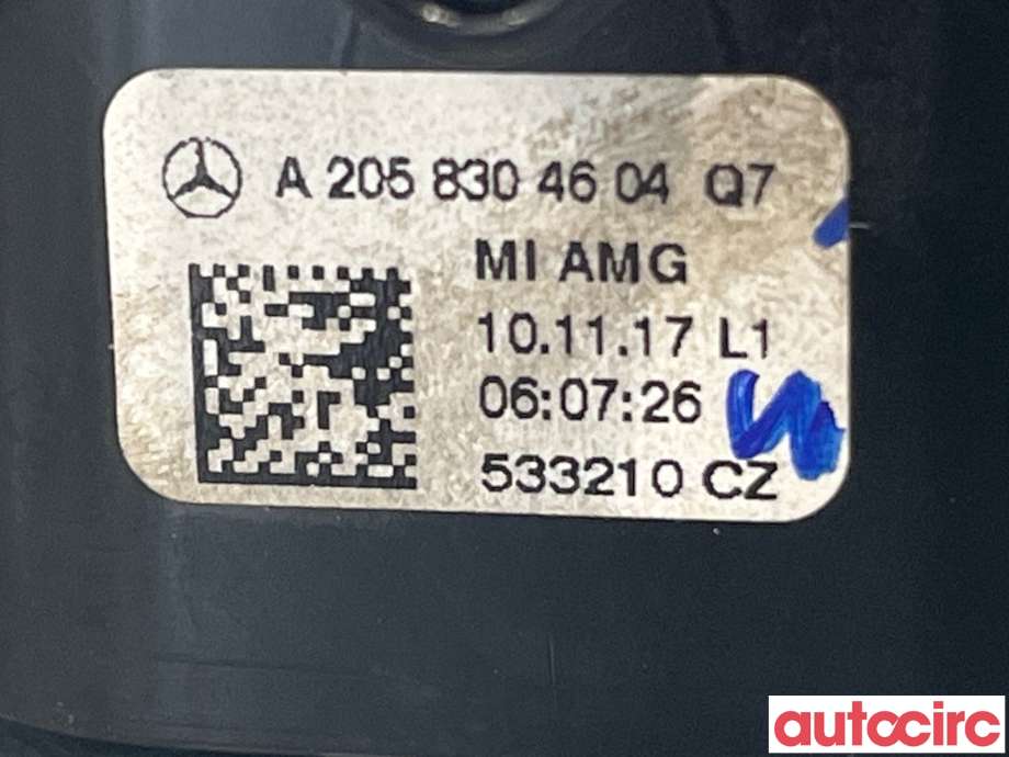 Dashbord friskluftdyse til Mercedes GLC 2015-2022 (X253) (X253) (MERCEDES|A2058304604)