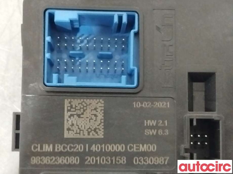 Styreenhet klima/aircondition til Citroën C4, Spacetourer 2019-->>  (CITROEN|1675581380||9836236080)