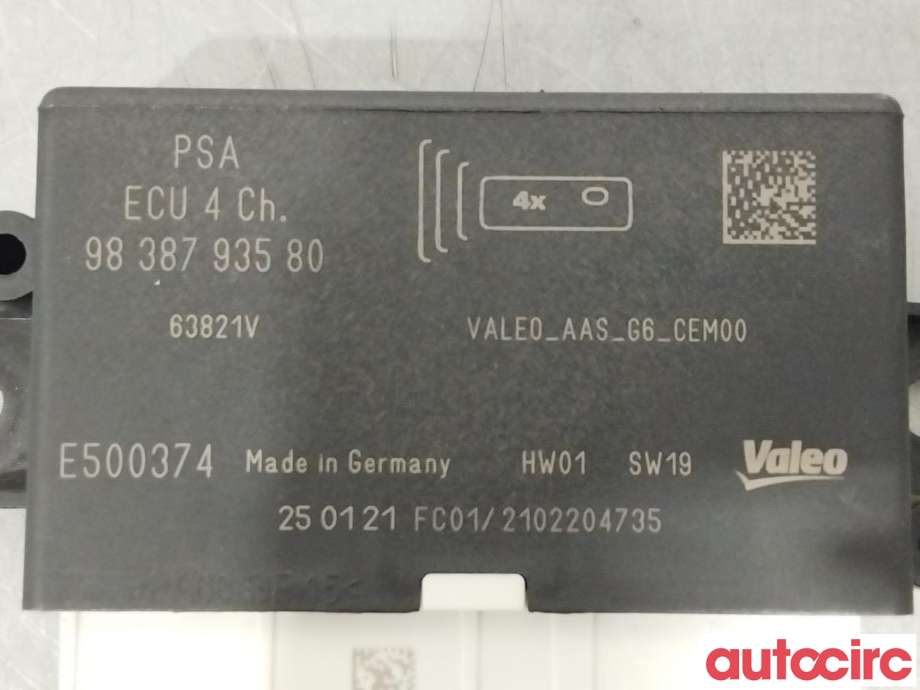 Styreenhet parkering til Citroën C4, Spacetourer 2019-->>  (CITROEN|1677608280|9838793580)