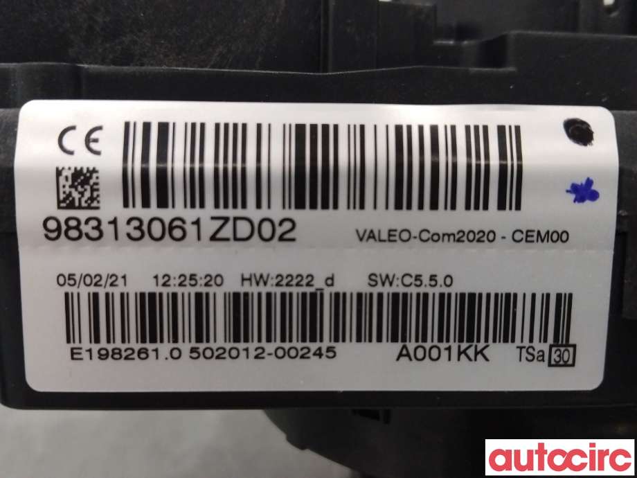 Bryter combi til Citroën C4, Spacetourer 2019-->>  (CITROEN|98313061ZD)