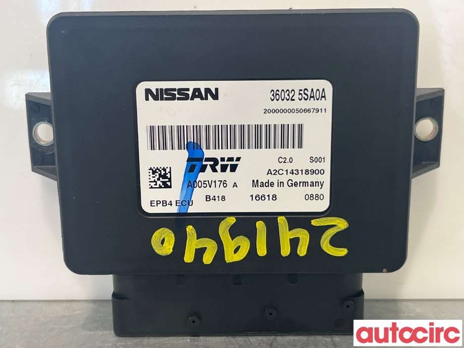 Styreenhet parkering til Nissan Leaf 2018-->> (Type II) (NISSAN|360325SA0A)