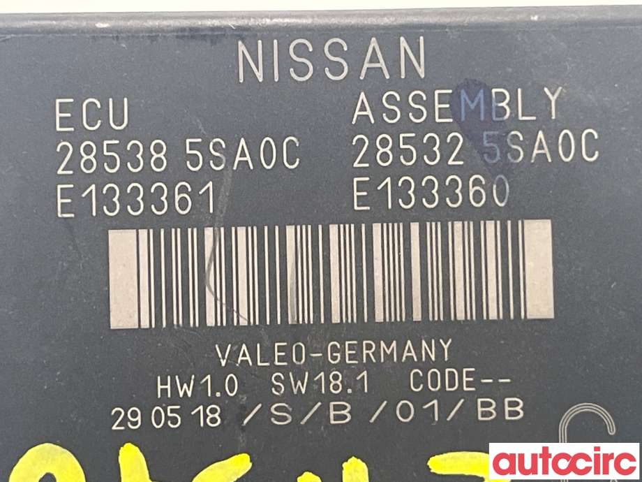 Styreenhet diverse til Nissan Leaf 2018-->> (Type II)  (NISSAN|285325SA0C)