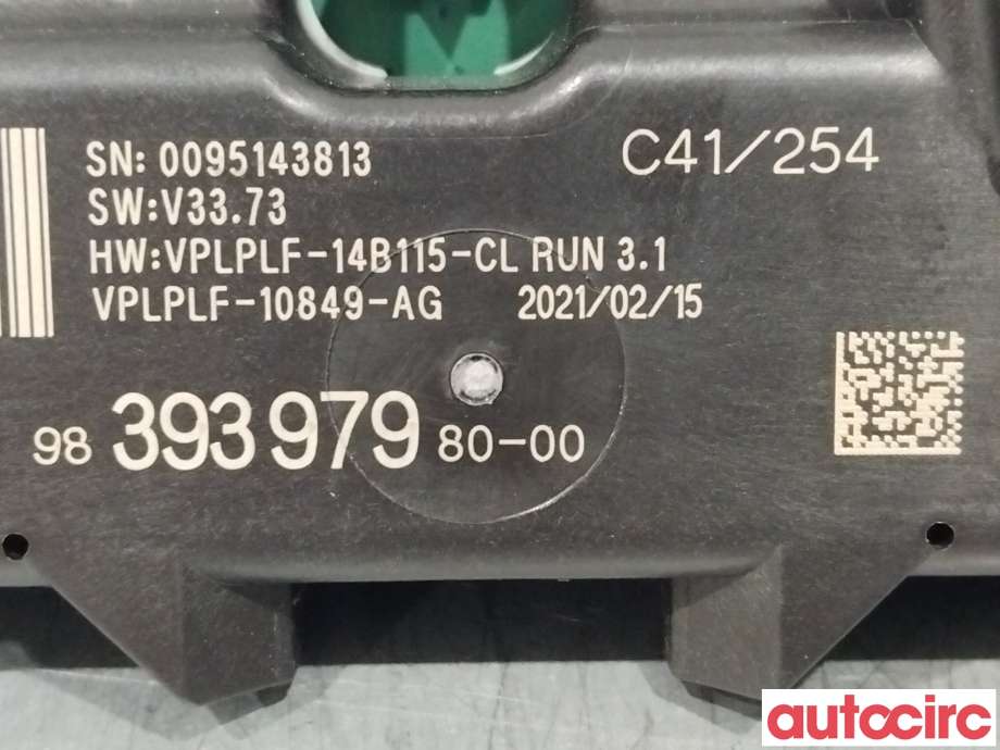 Instrumentpanel til Citroën C4, Spacetourer 2019-->>  (CITROEN|9844009980|9839397980)