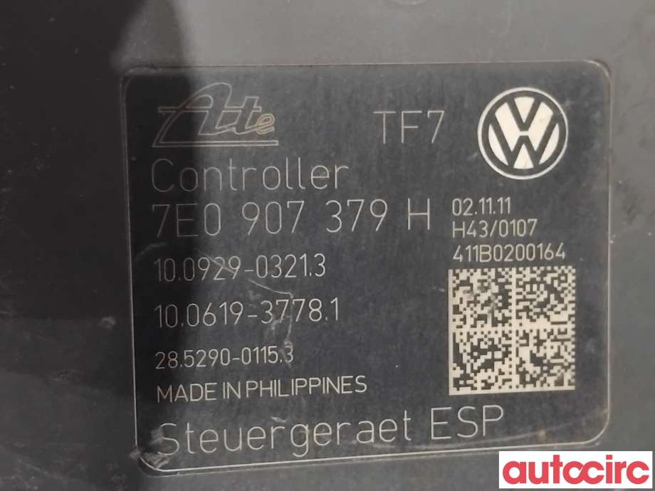 ABS sentral til VW Transporter / Caravelle 2009-2015 (Fase 2) (T5) (T5) (VOLKSWAGEN|7E0614517H|100929-03213|7E0614517F)