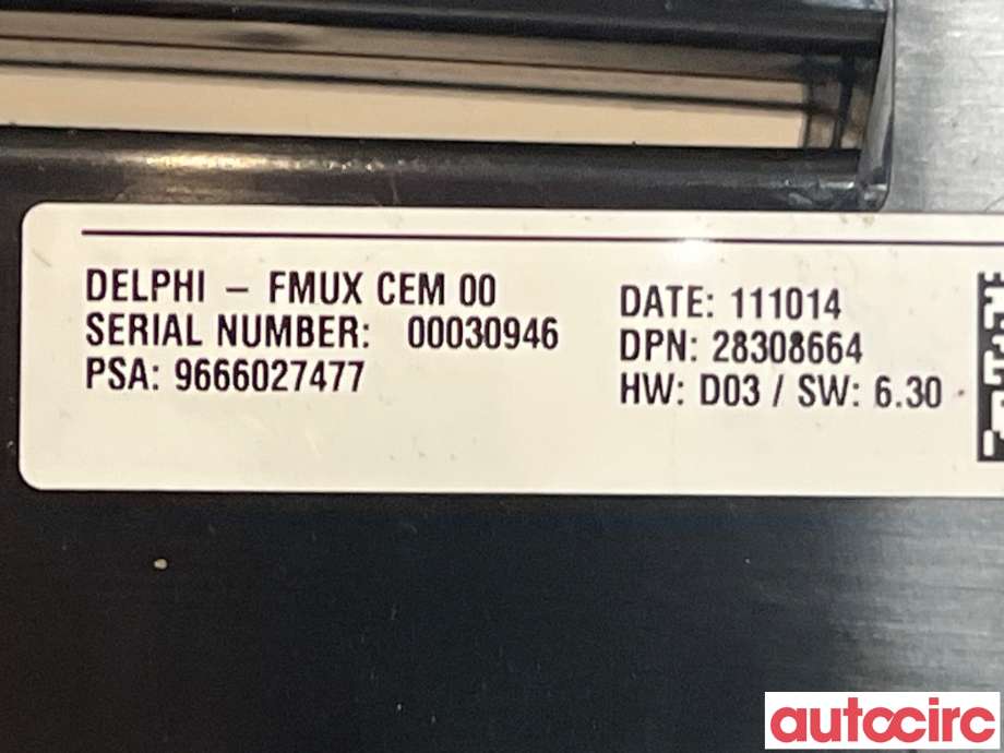 Varmeapparat betjening til Citroën C4 2011-2017 (Type II)  (CITROEN|6452V9|9666027477)