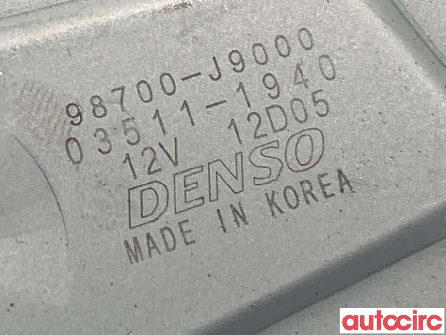 Viskermotor bakrute til Hyundai Kona 2021-2023 (Type I, Fase 2)  (HYUNDAI|98700J9000)