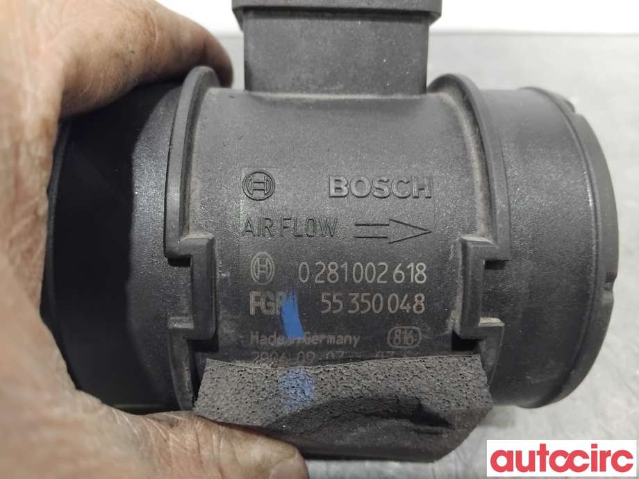 Luftmengde/luftmassemåler til Suzuki SX4 2006-2009 (Type I, Fase 1)  (SUZUKI|13800-79J50|0281002618|55350048)