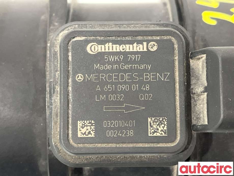 Luftmengde/luftmassemåler til Mercedes GLK 2008-2015 (X204) (X204) (MERCEDES|A6510900148|5WK97917)