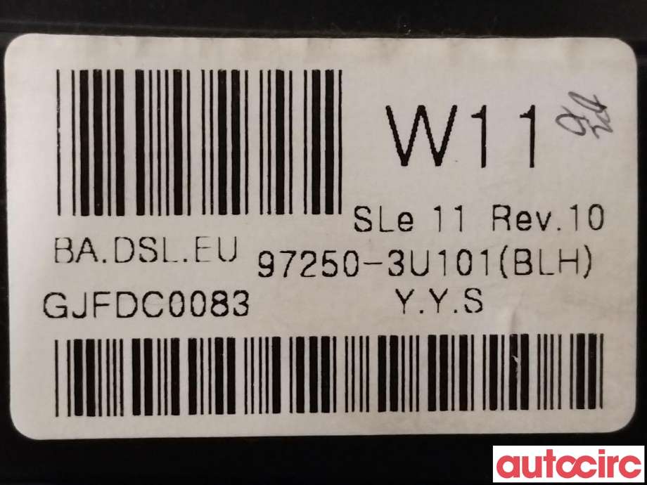 Varmeapparat betjening til Kia Sportage 2010-2016 (Type III)  (KIA|972503U101BLH)