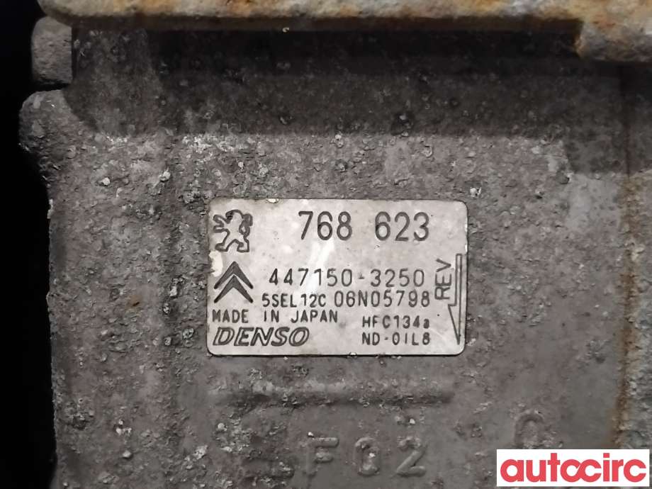 Aircondition kompressor til Citroën C4 2011-2017 (Type II)  (CITROEN|1606467480|447150-3250|768623)