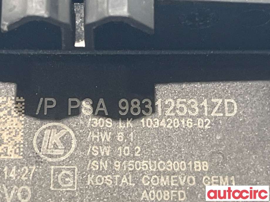 Bryter combi til Citroën Jumpy 2007-2016 (Type II)  (CITROEN|98093081ZD||98312522ZD)