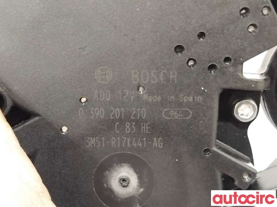 Viskermotor bakrute til Ford Focus 2008-2010 (Type II, Fase 2)  (FORD|1689913|0390201210|3M51-R17K441-AG)