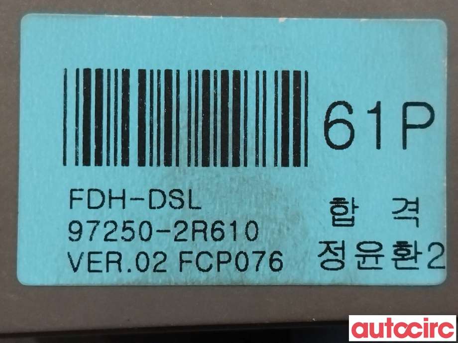 Varmeapparat betjening til Hyundai i30 2007-2012 (Type I)  (HYUNDAI|972502R610)