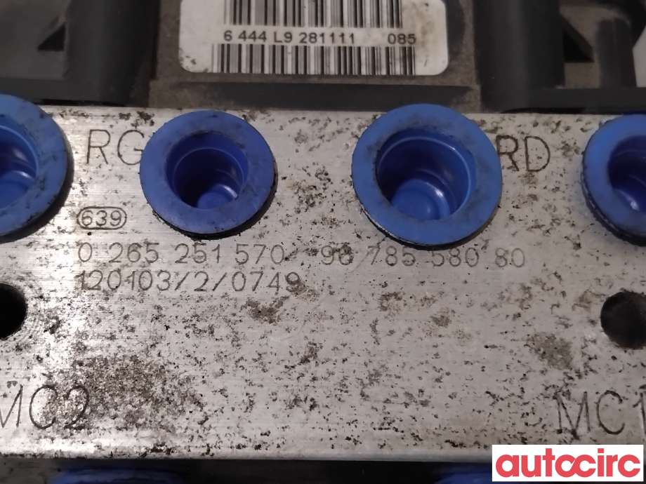 ABS sentral til Citroën DS5 2012-2017  (CITROEN|1607957580|0265251570|1610426280)