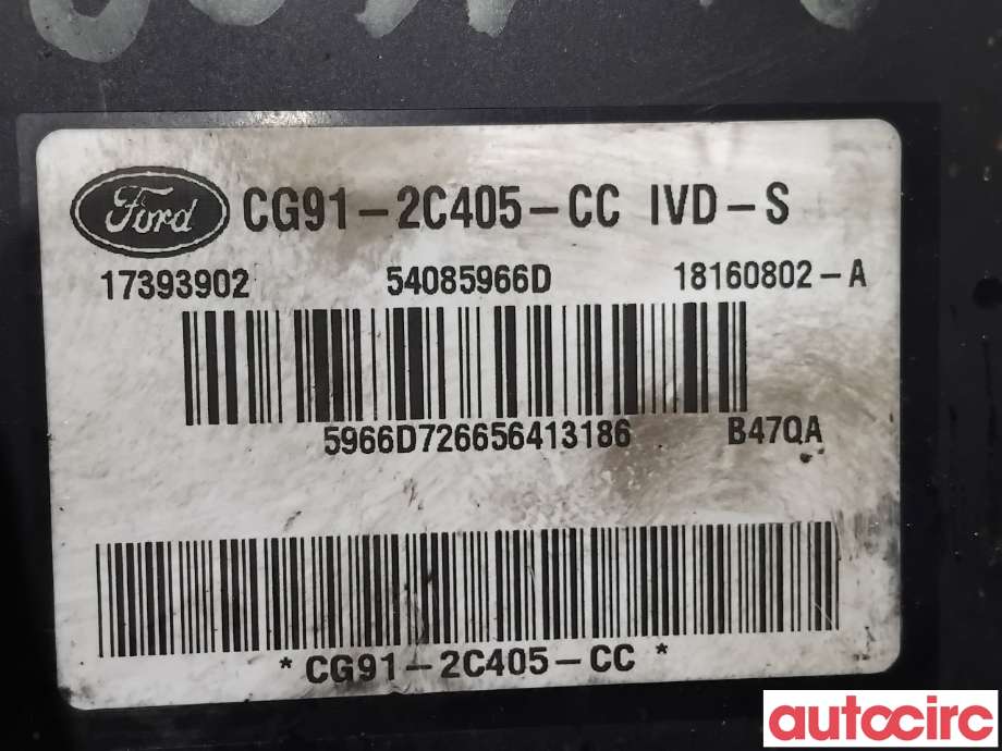 ABS sentral til Ford S-Max 2010-2015 (Type I, Fase 2)  (FORD|1857638|54085966D|CG91-2C405-CC)