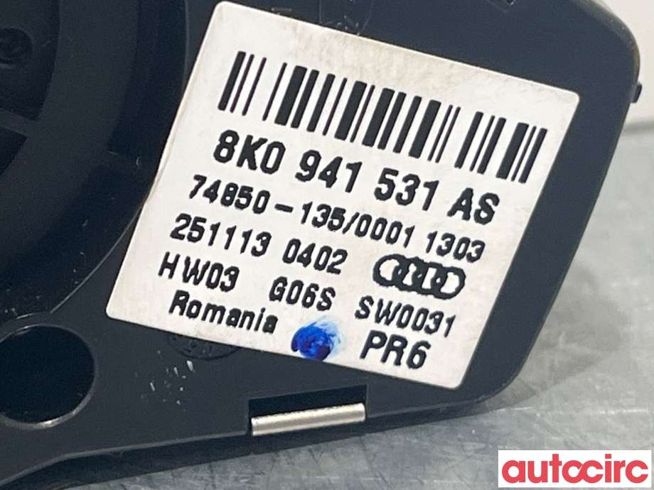 Bryter lys til Audi A4, Allroad 2009-2016 (Type I) (B8) (B8) (AUDI|8K0941531AS|74850-135)
