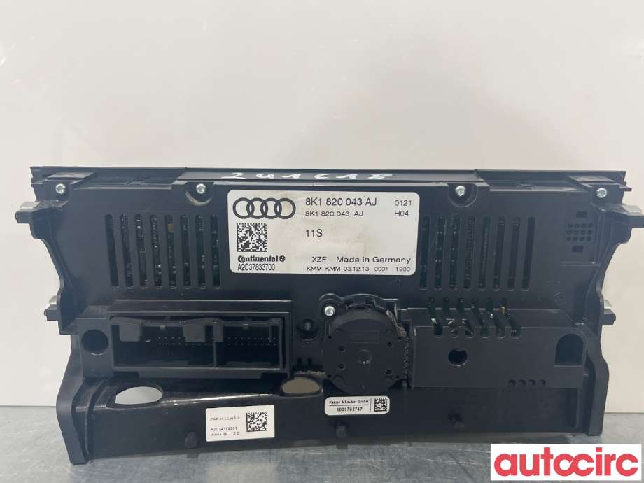 Varmeapparat betjening til Audi A4, Allroad 2009-2016 (Type I) (B8) (B8) (AUDI|8K1820043AJ)
