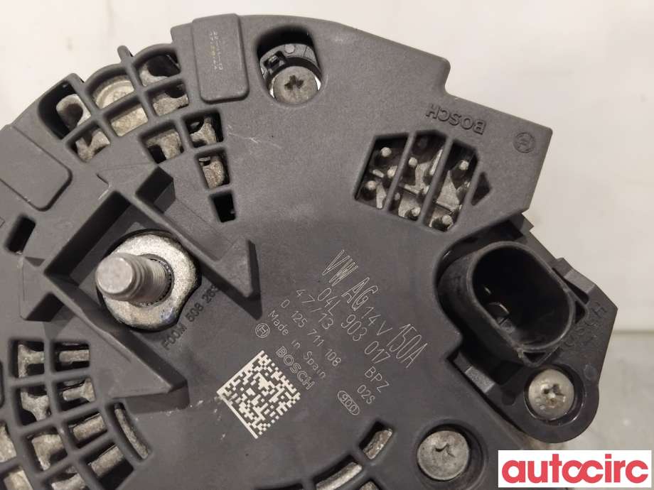 Dynamo til Audi A4, Allroad 2009-2016 (Type I) (B8) (B8) (AUDI|04L903017X|0125711108|04L903017EX)
