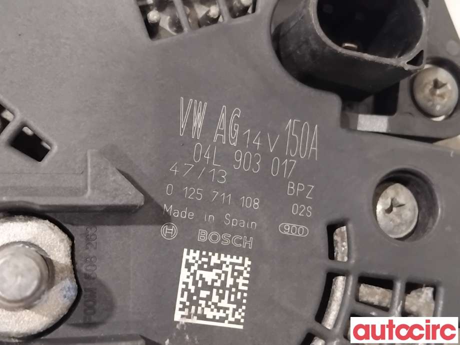 Dynamo til Audi A4, Allroad 2009-2016 (Type I) (B8) (B8) (AUDI|04L903017X|0125711108|04L903017EX)