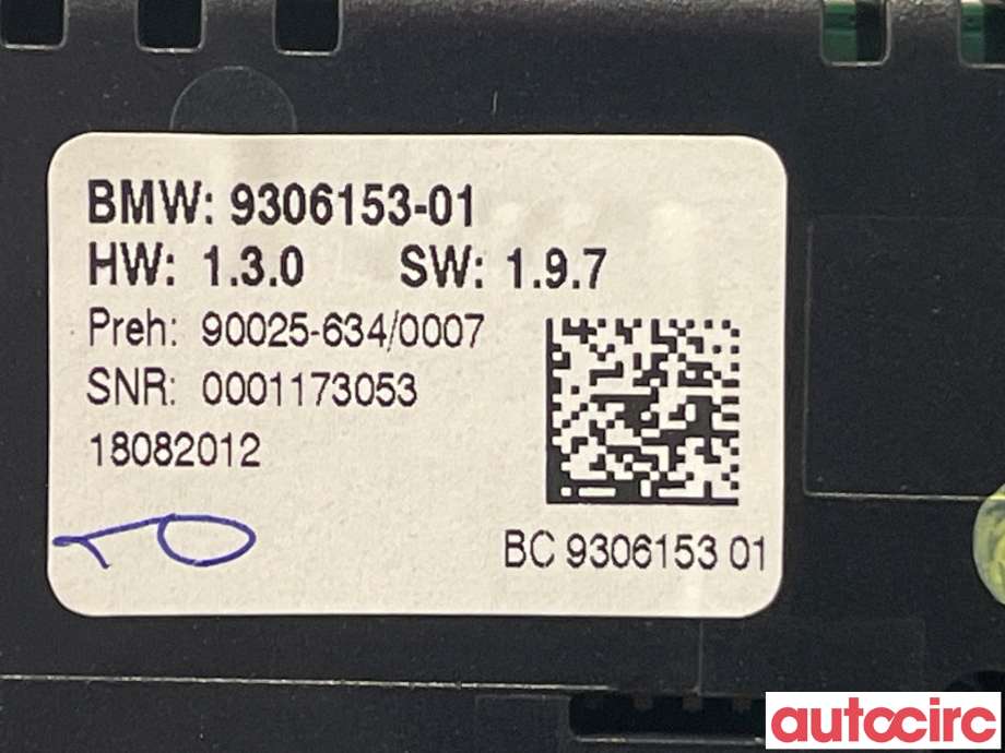 Varmeapparat betjening til BMW 5-Serie 2010-2017 (F10/F11) (F10/F11) (BMW|61319328425|)